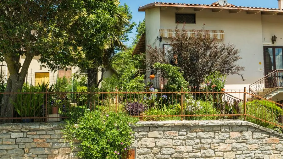 Italian villa within a garden